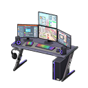 Gaming desk Online roleplaying game Monitors Black