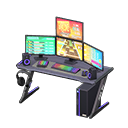 Gaming desk Rhythm game Monitors Black