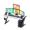 Gaming desk Rhythm game Monitors White