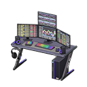 Gaming desk Stock trading Monitors Black