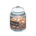 Glass jar Black label Label Nuts