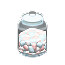 Glass jar None Label Marshmallows