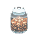 Glass jar None Label Nuts
