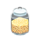 Glass jar None Label Pasta