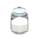 Glass jar None Label Salt