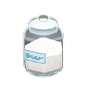 Glass jar White label Label Salt