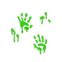 Glow-in-the-dark stickers Hands Variation