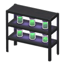 Animal Crossing Glowing-moss-jar shelves|Black Image