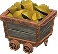 Animal Crossing Gold-nugget mining car Image