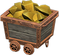 Animal Crossing Gold-nugget mining car Image