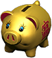 Animal Crossing Golden piggy bank Image