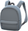 Gray simple backpack