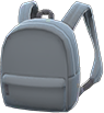 Gray simple backpack