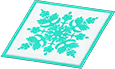 Green Hawaiian quilt rug