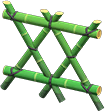 Animal Crossing Green bamboo fence Image