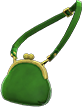 Green clasp purse
