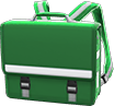 Green schoolbag