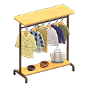 Hanging clothing rack Light wood