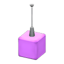 Hanging cube light Purple Color