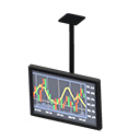 Animal Crossing Hanging monitor|Currency exchange Display Black Image