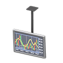 Hanging monitor Currency exchange Display Silver