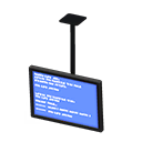 Hanging monitor Error screen Display Black