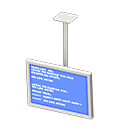 Hanging monitor Error screen Display White