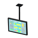 Hanging monitor Operations data Display Black