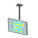 Hanging monitor Operations data Display Silver