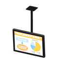 Hanging monitor Presentation Display Black