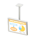 Hanging monitor Presentation Display White