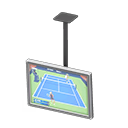 Hanging monitor Sports broadcast Display Silver