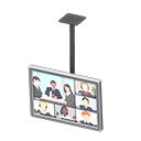Hanging monitor Video meeting Display Silver