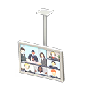 Hanging monitor Video meeting Display White