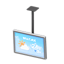 Hanging monitor Weather forecast Display Silver
