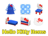 Animal Crossing Hello Kitty Items Image