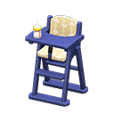 Animal Crossing High chair|Beige Fabric Blue Image