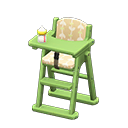 High chair Beige Fabric Green