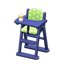 High chair Green Fabric Blue