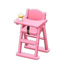 High chair None Fabric Pink