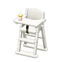 High chair None Fabric White