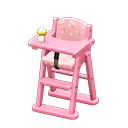 High chair Pink Fabric Pink