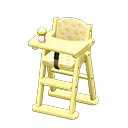 High chair Yellow Fabric Yellow