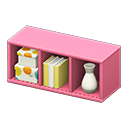 Horizontal organizer Colorful citrus Stored-item design Pink