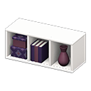 Horizontal organizer Purple diamonds Stored-item design White