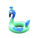 Inflatable bird ring Green
