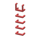 Iron ladder set-up kit   Red