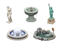 ACNH Fountain Ideas