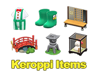 Animal Crossing Keroppi Items Image
