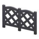 Lattice fence| Black